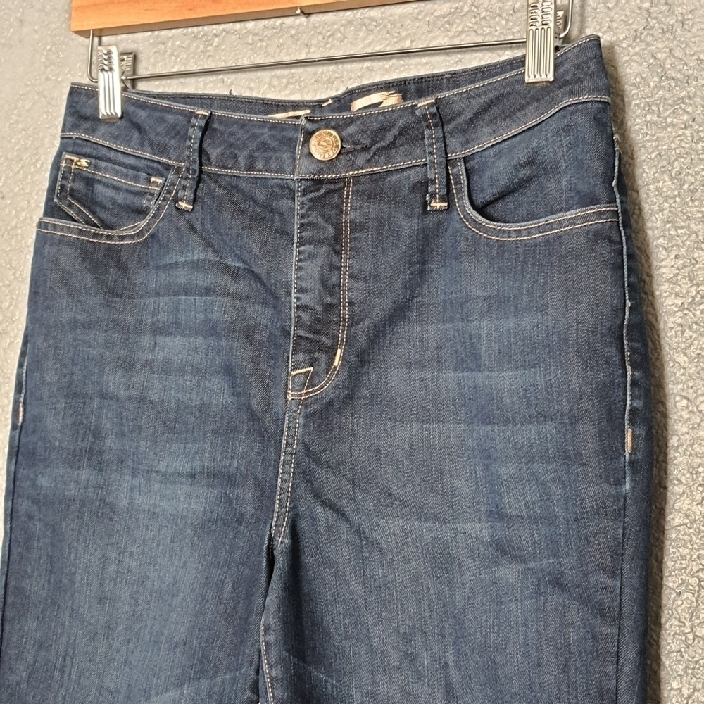 SEVEN7 Jeans High Waisted Womens 6 Slim Straight Blue Denim - Picture 3 of 16